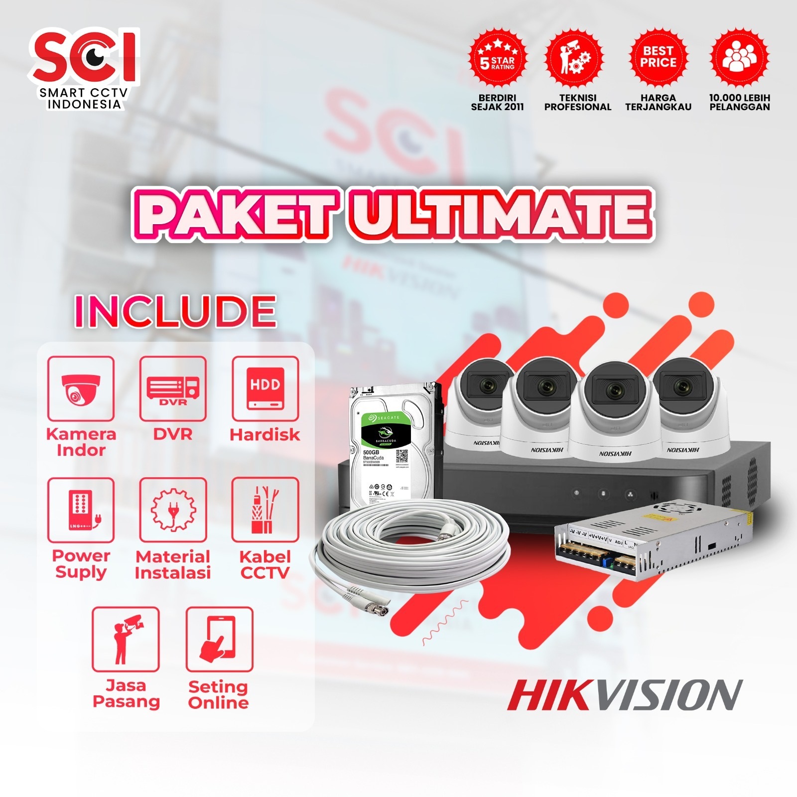 paket cctv hikvision