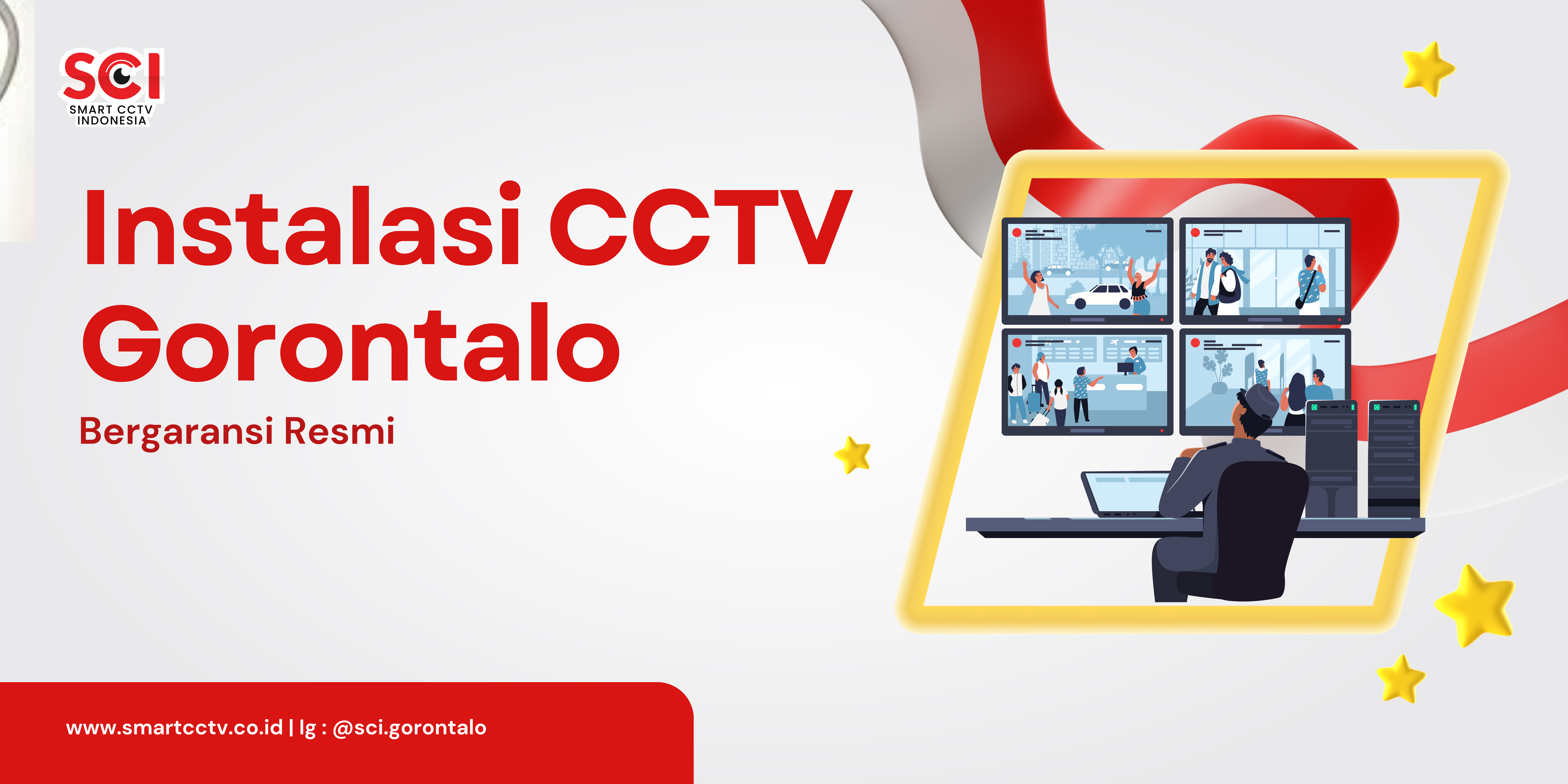 Instalasi CCTV Gorontalo, Bergaransi Resmi | PT SMART CCTV INDONESIA | +62 823-4422-4000