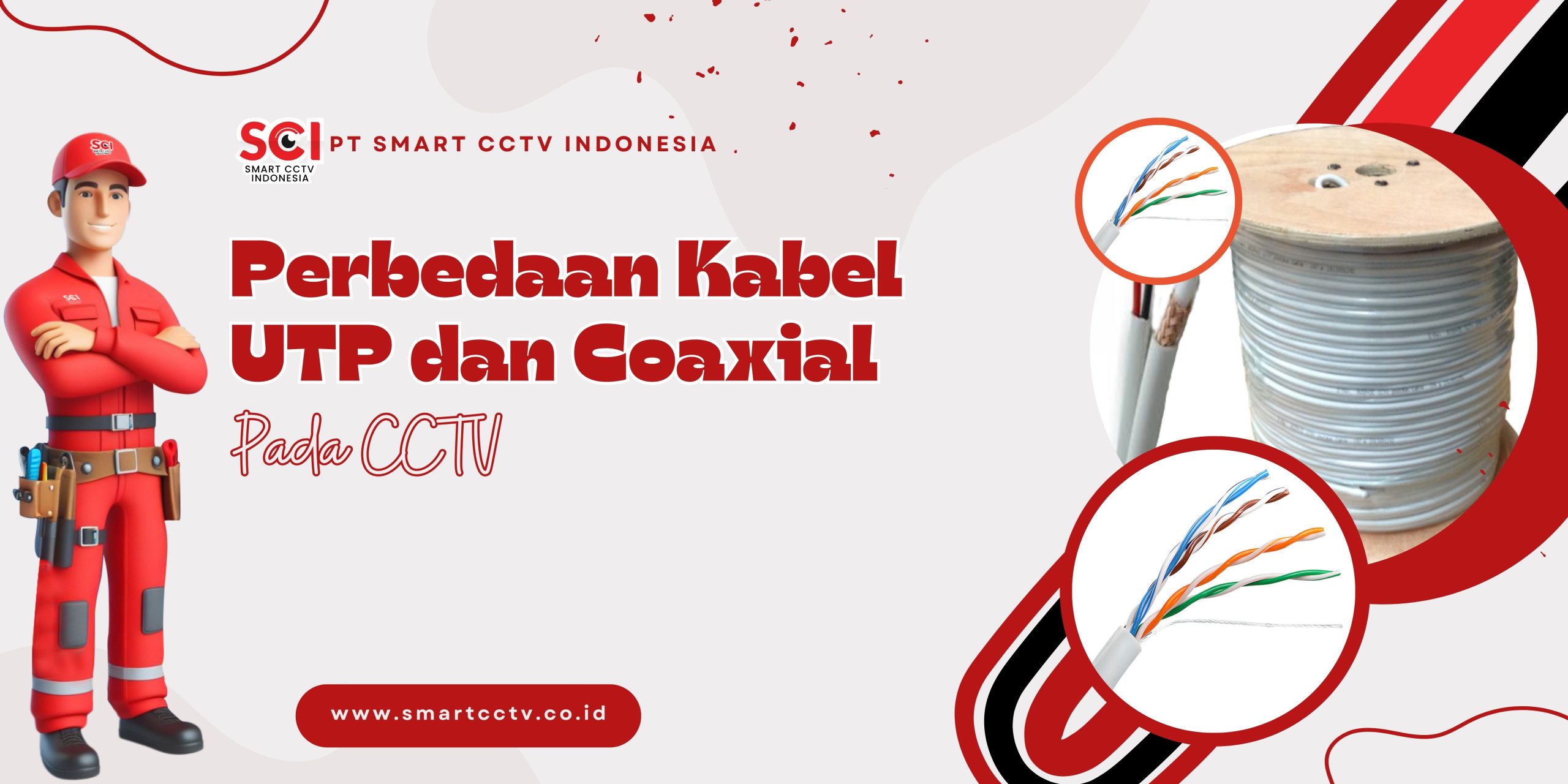 Ketahui Perbedaan Kabel UTP dan Coaxial Pada CCTV | Jasa Pasang CCTV Makassar | +62 811-4320-6001 | PT SMART CCTV INDONESIA